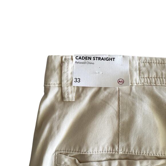 AG Adriano Goldschmied NWT Caden Straight Wide Leg Chino Pants in Canvas 33 - Picture 9 of 12